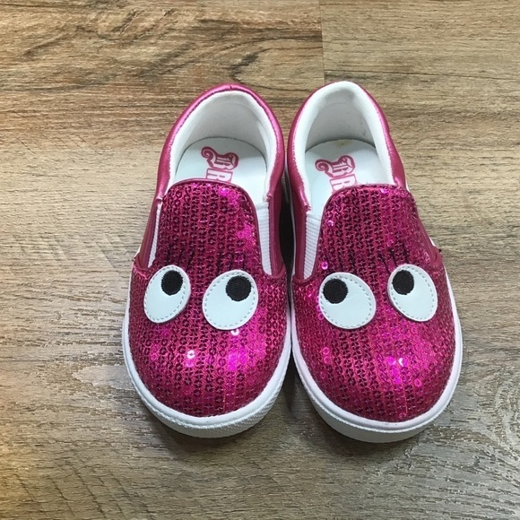 Brash Other - Nwot Brash Shoes Size 5 1/2” Slip On Sneaker Shoes Sequin Pink Little Kids